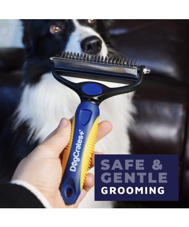 Professional Dog Brush for Grooming & Depilation | Blue Bundle for All Dog & Cat Sizes - Buy Online on GoSupps.com
