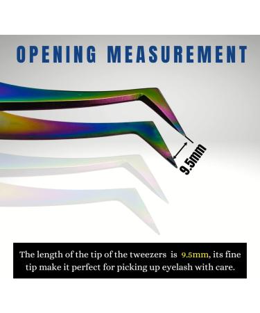 JIM PRO Volume Lash Tweezers | Anti-Slip Grip | Professional 100% German Stainless Steel | For Classic and Volume Fans | Multicolor | 1 PCS - Buy Online on GoSupps.com