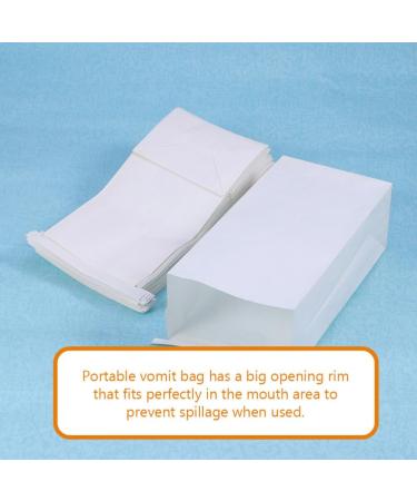 Healifty Vomiting Bags Disposable 50pcs - Paper Vomit Bags for Motion Sickness - Travel Barf Throw Up Bags - Pack of 50 - Buy Online on GoSupps.com
