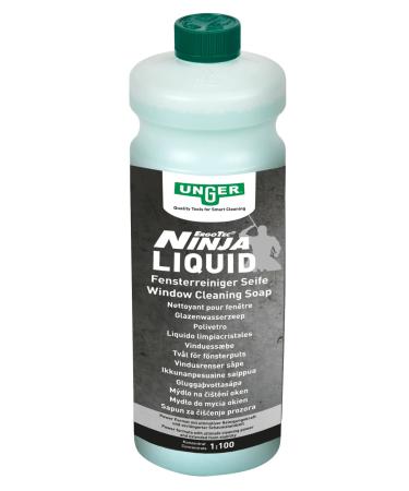 Unger Power Liquid cleaning concentrate (glass cleaner 1 litre mixing ratio 1:100 streak-free cleaning) FR10S