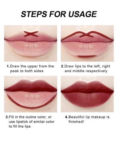 GL-Turelifes 2Pcs Matte Lip Liner & Lip Gloss Kit for Halloween Cosplay - Long-Lasting Vampire Lipstick Set in White, Green, Black & Purple (3 Blue) - Buy Online on GoSupps.com