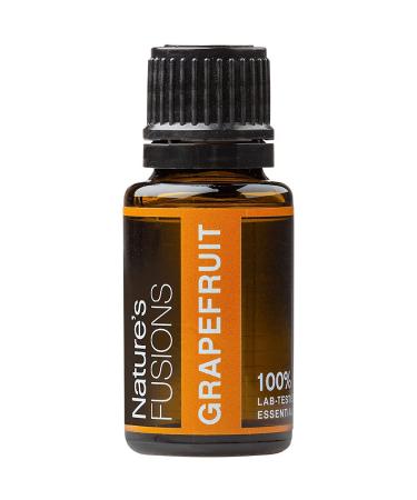 Nature's Fusions Pink Grapefruit 100% Pure and Natural Essential Oils Undiluted Therapeutic Grade for Aromatherapy and Topical Use .5 Fl Oz (Pack of 1) (15 mL)