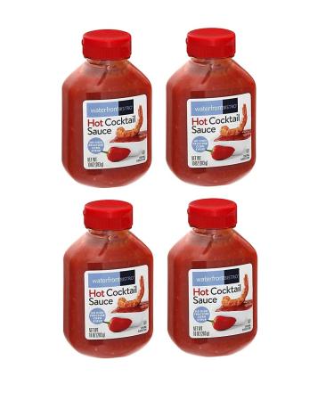 Hot Cocktail Sauce 4 Bottles NT.WT. 10oz. (283g) By: Waterfront Bistro