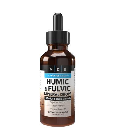 Humic & Fulvic Acid Supplement - Enhanced Nutrient Absorption & Detox 2oz Liquid - Optimal Wellness Formula