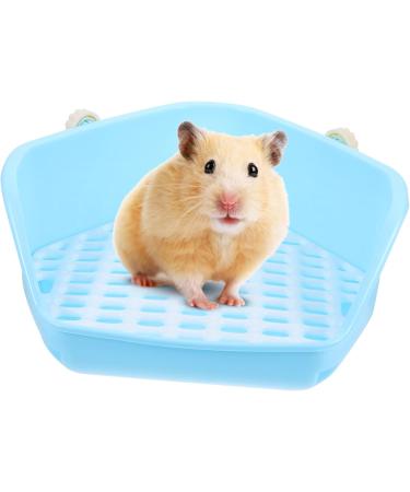 VANZACK Box Rabbit Toilet Bathtub Trays for Tub Bunny Stuff Hamster Potty Station Bunny Litter Pan Plastic 33X29.5X14CM Blue - Buy Online on GoSupps.com