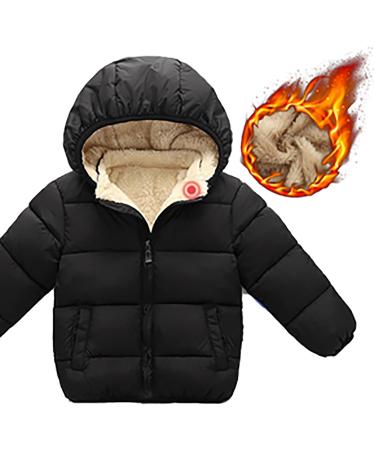 YOPOTIKA Baby Toddler Hooded Fleece Jacket | Removable Hood, Warm Coat (Navy Blue) | Sizes: 12-18 Months, 3-4 Years - Black - Buy Online on GoSupps.com