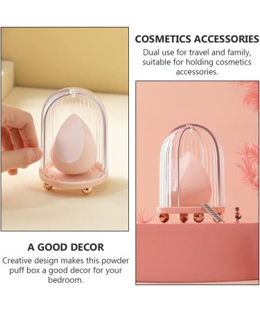 1pc Beauty Egg Storage Box Powder Puff Box Travel Breathable Pctg Pink - Buy Online on GoSupps.com