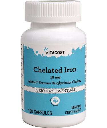 Vitacost Ferrochel Iron - 18 mg - 120 Capsules