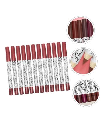 12PCS Waterproof Matte Lip Liner Set - Long-Lasting Lipstick & Eyeliner Makeup Accessories for Women - Buy Online on GoSupps.com