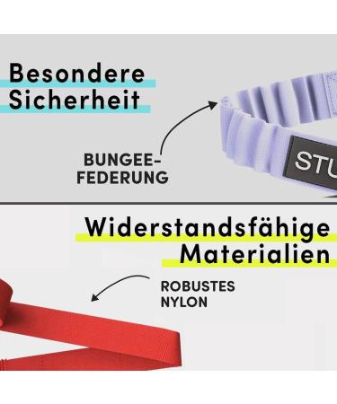 STUCH Universal Bungee Safety Belt for Dogs & Cats - Red | Fits All Breeds & Cars | Secure Travel Solutions - Buy Online on GoSupps.com