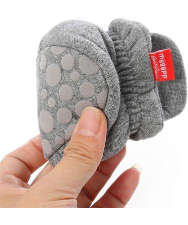 EDOTON Unisex Newborn Winter Boots - Warm Non-Slip Sole Bootie Sock 6-12 Months (Dark Gray) - Buy Online on GoSupps.com