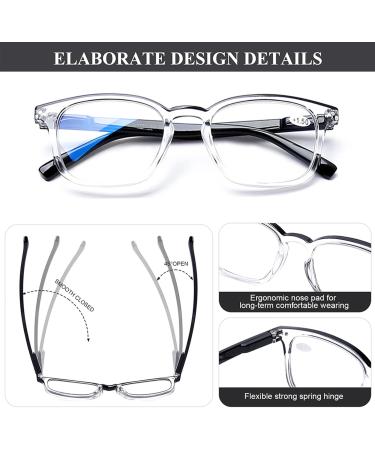 AQWANO Blue Light Blocking Computer Reading Glasses - Anti Glare UV Protection 2.0x - 4 Pack for Men & Women - Buy Online on GoSupps.com
