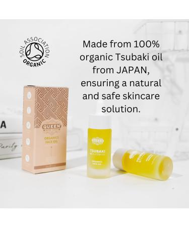 Queen Tsubaki Oil | Organic Japanese Tsubaki Face Oil for Youthful Skin | Best Anti-Aging Moisturizer for Dewy Glow - Buy Online on GoSupps.com
