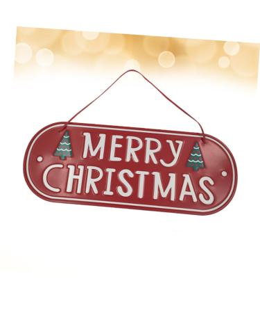 ORFOFE Emblems Ornament Christmas Signs Iron Christmas Door Signs Decorations Decorative Items Window - Buy Online on GoSupps.com