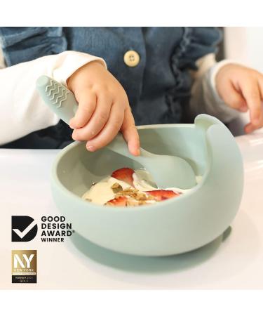 TotAha Silicone Baby Spoons Set for Self Feeding | Soft-Tip Utensils for 4-6-12 Months | Baby Led Weaning and Toddler Training Spoons | 2 Pack in Blush and Shifting Sand - Buy Online on GoSupps.com