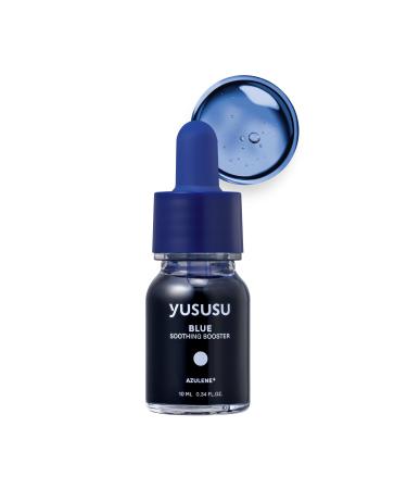 YUSUSU Blue Soothing Booster | Intensive Calming Facial Serum (Ampoule Concentrate) | Azulene Squalane & Chamomile Flower Water | K-Beauty for Redness Irritation & Dryness | 10ml / 0.34 fl.oz.