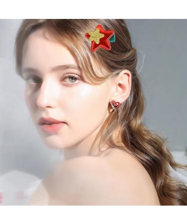 hgnxa Girls Star Hair Clip Sweet Glinting Cute Hair Duckbill Clip Headwear Hair Accessories for Women Girls Blue - Buy Online on GoSupps.com