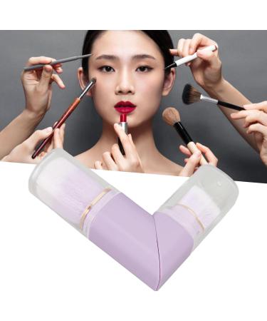 Double Head Retractable Powder Brush Strong Grip Portable Makeup Brush Odorless Deformation Proof Travel Makeup Brush (Purple) - Buy Online on GoSupps.com