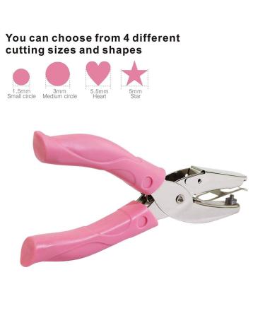 Jeemitery 1/8 Circle Handheld Hole Paper Punch with Soft-Handled for Tags Circle - 1/4 - Buy Online on GoSupps.com