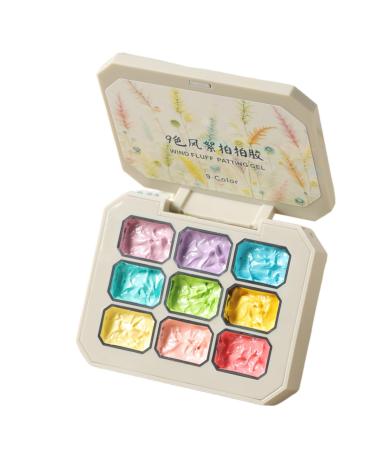 Gel D grad Ensemble de 9 Couleurs Tapoter avec D grad Solide | Art Manicure Soin Beaut Arc-en- Longue Dur e pour Vacances Printemps t