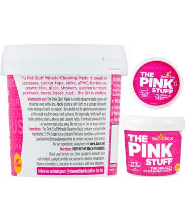 pink stuff paste 850g cleaning all purpose oven sticky kitchen chrome burner Includes 1 x Cleaning Sponge 1x pink stuff (Pink Stuff Paste + Sponge) - Buy Online on GoSupps.com