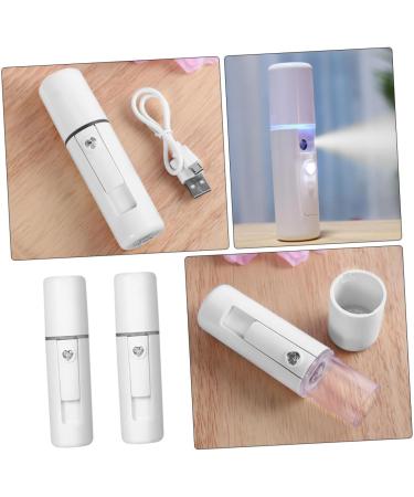 MUSISALY 2pcs Spray Meter Face Hydrating Moisturizer Moisturizing Mister Portable Diffuser Plastic White - Buy Online on GoSupps.com