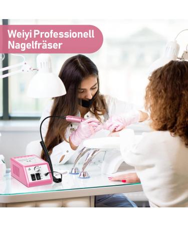 Weiyi Nail Miller Set | Professional Electric Nail File & Grinder | Low Vibration 20000 RPM 6 Drilling Sleeves | Optimal Nail Care & Design - Buy Online on GoSupps.com