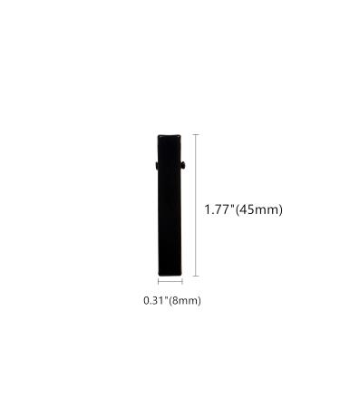YAKA 50 Pack 1-3/4 Inch Black Alligator Hair Clips - Arts & Crafts Single Prong Metal Clips for Hair Accessories - Pack of 50 - Buy Online on GoSupps.com