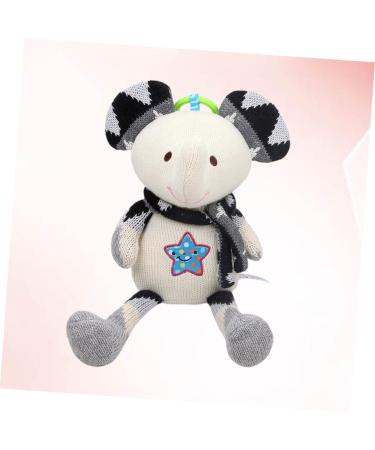 Abaodam Animal Design Pummeluff Cuddly Tier Music Box | Soft Hanging Toy for Baby | Soothing Doll & Bell Shaker for Newborns - Buy Online on GoSupps.com