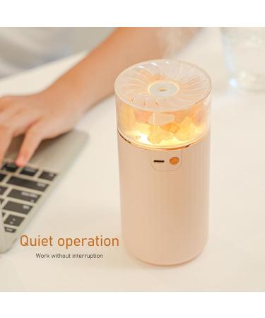 Essential Oil Diffuser | Aromatherapy & Humidifier | 2-in-1 LED Night Light with Pink Salt Crystal for Bedrooms & Living Rooms - Buy Online on GoSupps.com
