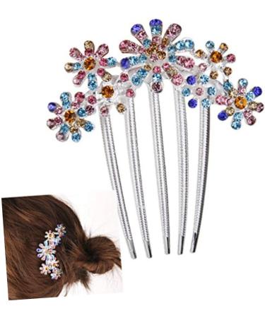 DOITOOL Tiara Hair Accessories Bridal Hair Comb Women Hair Comb Flower Hair Comb Wedding Women Hair Clip Rhinestones - Buy Online on GoSupps.com
