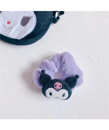 Kawaii Kitty Hair Band and Hair Tie Set - Coral Fleece Head Wraps for Girls and Women - Cute Cartoon Hair Accessories - 2pcs - Buy Online on GoSupps.com