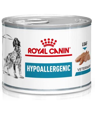 Royal Canin Veterinary Hypoallergenic Mousse |12 x 200 g |Diet all-in feed for adult dogs |With hydrolyzed protein |To support the skin barrier Huhn 2.4 kg (1 Pack)