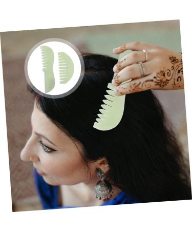 Shop Sewoart 2-Pack Jade Scalp & Massage Comb | Portable Jade Hair & Body Massage Tool for Ultimate Relaxation - Buy Online on GoSupps.com