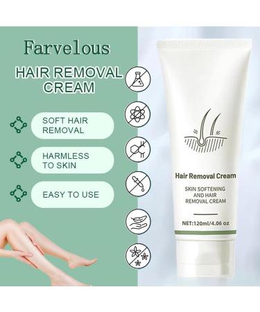 Depilatory gel for sensitive skin 120 ml hair removal gel smooth care lotion portable gel for underarms neck body home travel - Buy Online on GoSupps.com