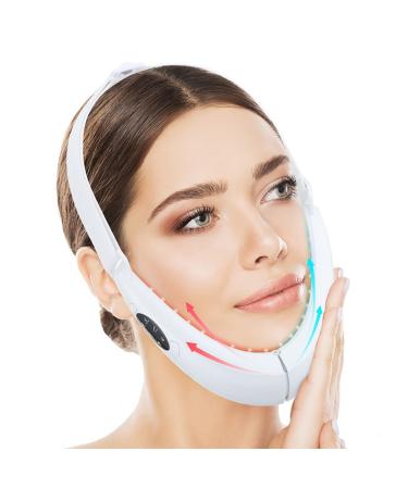 Intelligent Electric V- Face Shaping Massager Double Chin Reducer Face Lifting Machine Microcurrent Facial Device Lifting Slimming V-Face-Lift Belt Beauty Instrument (1PC)