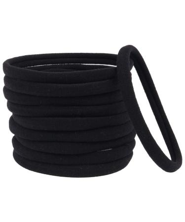 Buy Xima 40-Piece Black DIY Nylon Frontal Ligaments Hair Bands for Baby Girls - Soft Elastic Hair Accessories - Buy Online on GoSupps.com