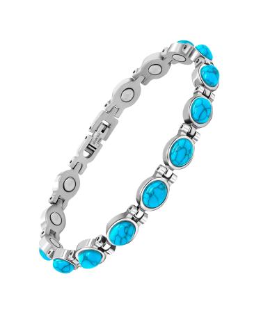 Jeroot MagnetArmband Women's magnetic bracelets for women-ultrastarkes Titan Magnet Armband Gift with distant tool (3500gauss) T rkiye turquoise-colored - Buy Online on GoSupps.com