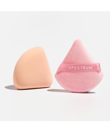 Shop Soft Velour Triangle Makeup Puffs - Marble Rubycell Blending Sponge for Perfect Concealer - 2 Pink Makeup Puffs | International Shipping - Buy Online on GoSupps.com