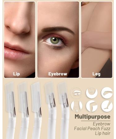 Dermaplane Razor for Women - 15 Pcs Microblade Eyebrow Razors & Face Tool | Multipurpose Dermaplaning | Transparent - Buy Online on GoSupps.com