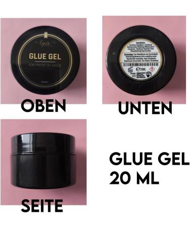  Lynis Nailshop Lynis-Nailshop.de Press on Nails Gel Glue for Home Nails No HEMA 20 ml Easy to Apply - Buy Online on GoSupps.com