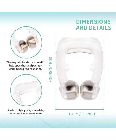 Silicone Magnetic Anti Snoring Nose Clip - Quieter Sleep Solution - Buy Online on GoSupps.com