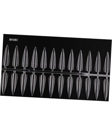 Housoutil 1 Set 20 Nail Training Manicure Tool Bronzing Pearls for Face Nail Polish False Nail Art Practice Nail Color Cards Nail Salon Tool Nail Art Kit Display Board 4.5x1.3cm Transparent - Buy Online on GoSupps.com