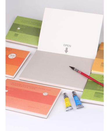 BAOHONG 100% Cotton Watercolor Block | 140LB/300GSM Cold Press Textured | Acid-Free | 20 Sheets per Block | Academy Grade | 7x10.2 Inches - Buy Online on GoSupps.com