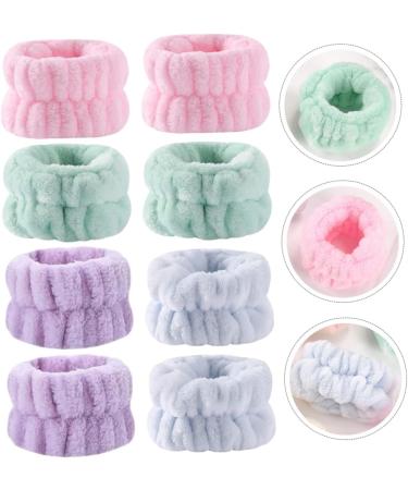 Didiseaon 8pi ces Lot de Bandeaux de Lavage de Visage Peluche Prot gent les Poignets et Gardent les Bras au Sec - Buy Online on GoSupps.com