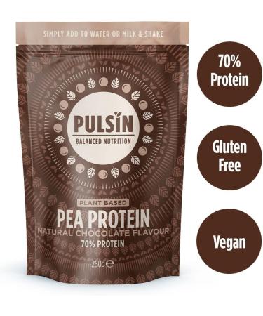 Pulsin Chocolate Vegan Pea Protein Powder 1kg - High Protein Low Carb Gluten Free Dairy Free - 97 Kcal Per Serving - Pack of 1 - Buy Online on GoSupps.com