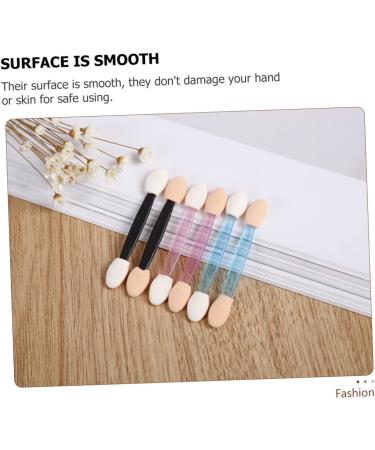 Baluue 40pcs Sponge Stick Sponge Applicator Double Ended Makeup Brush Lip Gloss Applicator Plastic Abs - Buy Online on GoSupps.com