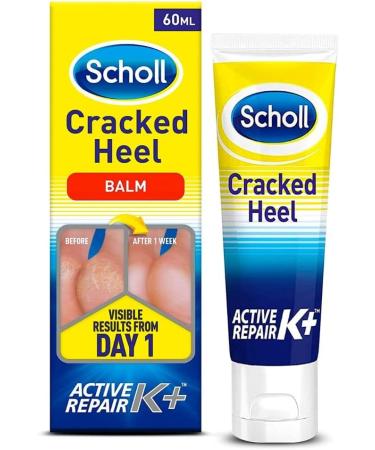 Scholl Hard Skin Double Action Footfile & Cracked Heel Repair Cream Active Repair K+ 60 ml (Pack of 1) + Heel Repair Cream - Buy Online on GoSupps.com