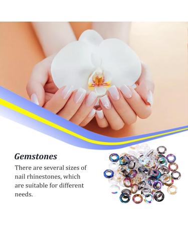 dijiusidy 50 Pieces Glass Crystal Set Eye-catching Personalized Nail Art Rhinestones DIY Handcraft Manicure Accessories for Card Making Ring of Angel - Buy Online on GoSupps.com