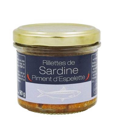 Sardine rillettes with Espelette pepper - 90g jar